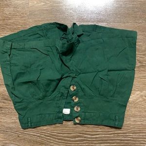 ME to WE Pacsun green paper bag shorts